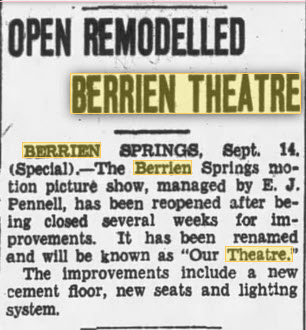 Berry Theatre - 1936 14 Sep